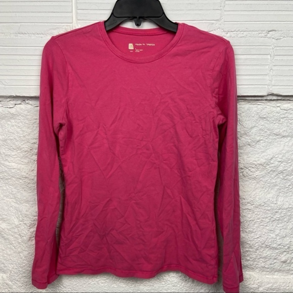 GAP favorite stretch long sleeve pink spandex shirt size large